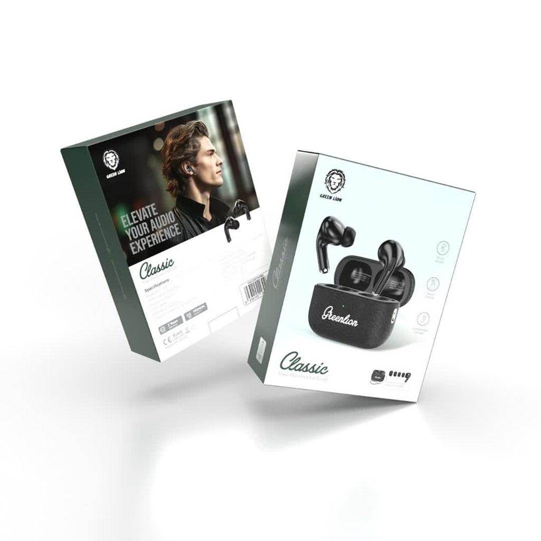 earbuds classic Green lion