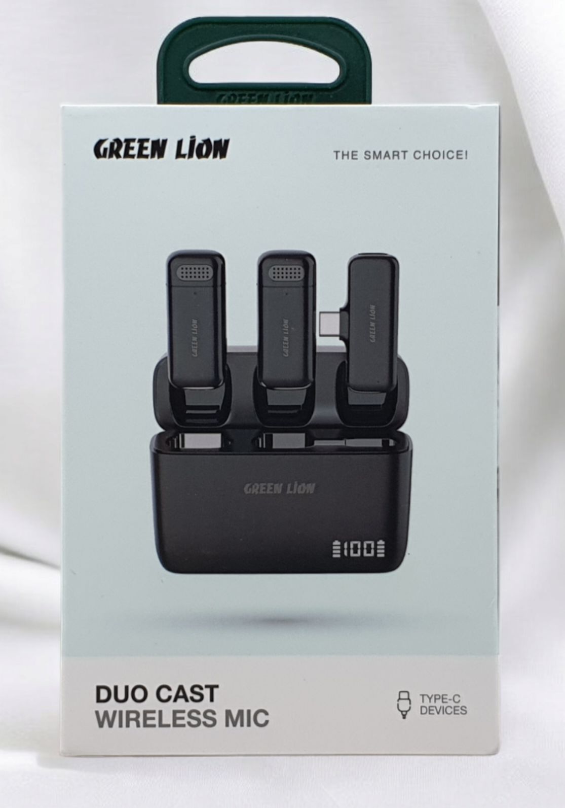 میکروفون دوکست تایپ-سی Green lion