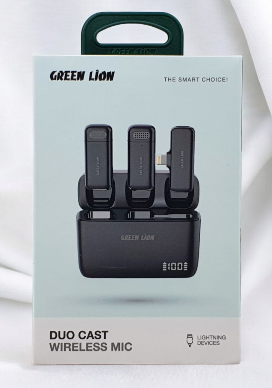 میکروفون دوکست لایتنینگ Green lion