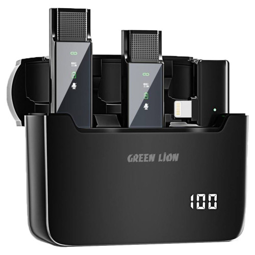 میکروفون 2 در 1 دیجیتال لایتنینگ Green lion