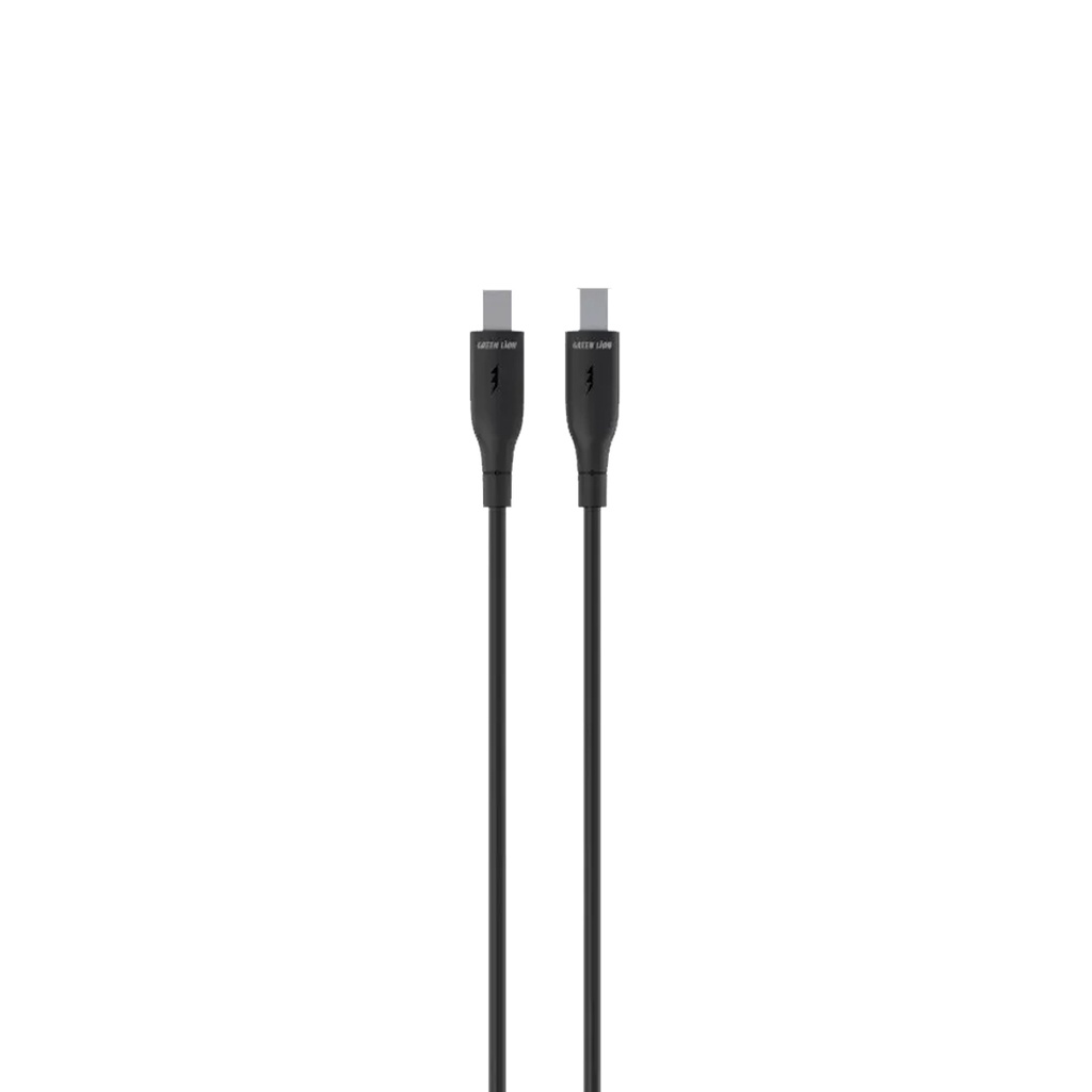 Green Lion USB-C TO USB-C  PVC Cable 1M - Black