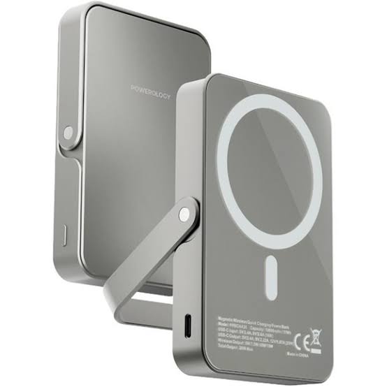 پاوربانک 10000 میلی آمپر پاورلوجی مدل Magsafepower Glass Surface