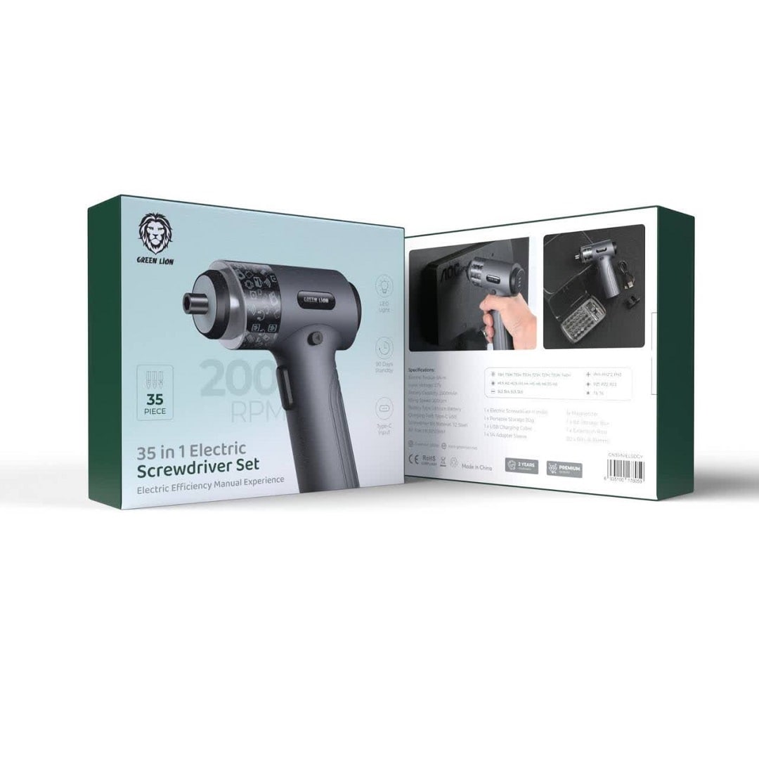 ست پیچگوشتی برقی ۳۵ در ۱ گرین لاین