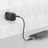 شارژر دیواری گرین لاین مدل Ultra Compact با فناوری GaN و پین اتحادیه اروپا (A+C 20W)