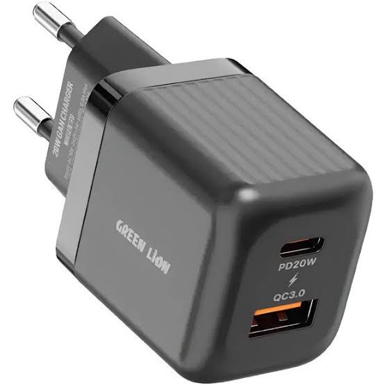 شارژر دیواری گرین لاین مدل Ultra Compact با فناوری GaN و پین اتحادیه اروپا (A+C 20W)