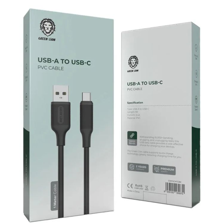 کابل PVC (USB-A به UCB-C) 1متری گرین لاین