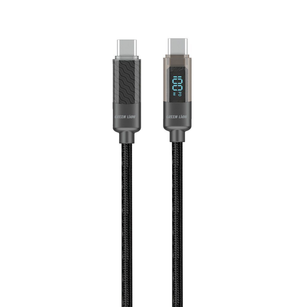 کابل با نمایشگر دیجیتال USB-C به USB-C گرین لاین
