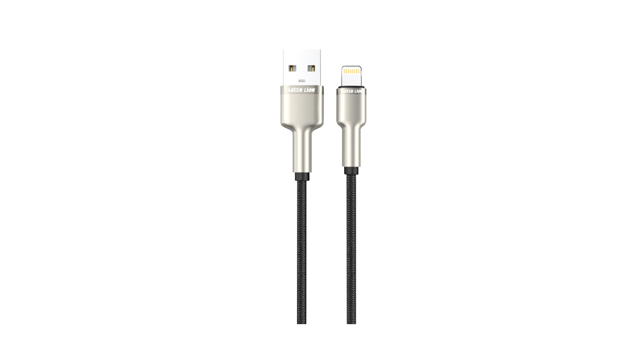 کابل بافته شده آلیاژ روی USB-A به Lightning گرین لاین