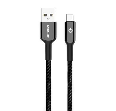کابل بافته شده USB-A به USB-C گرین لاین