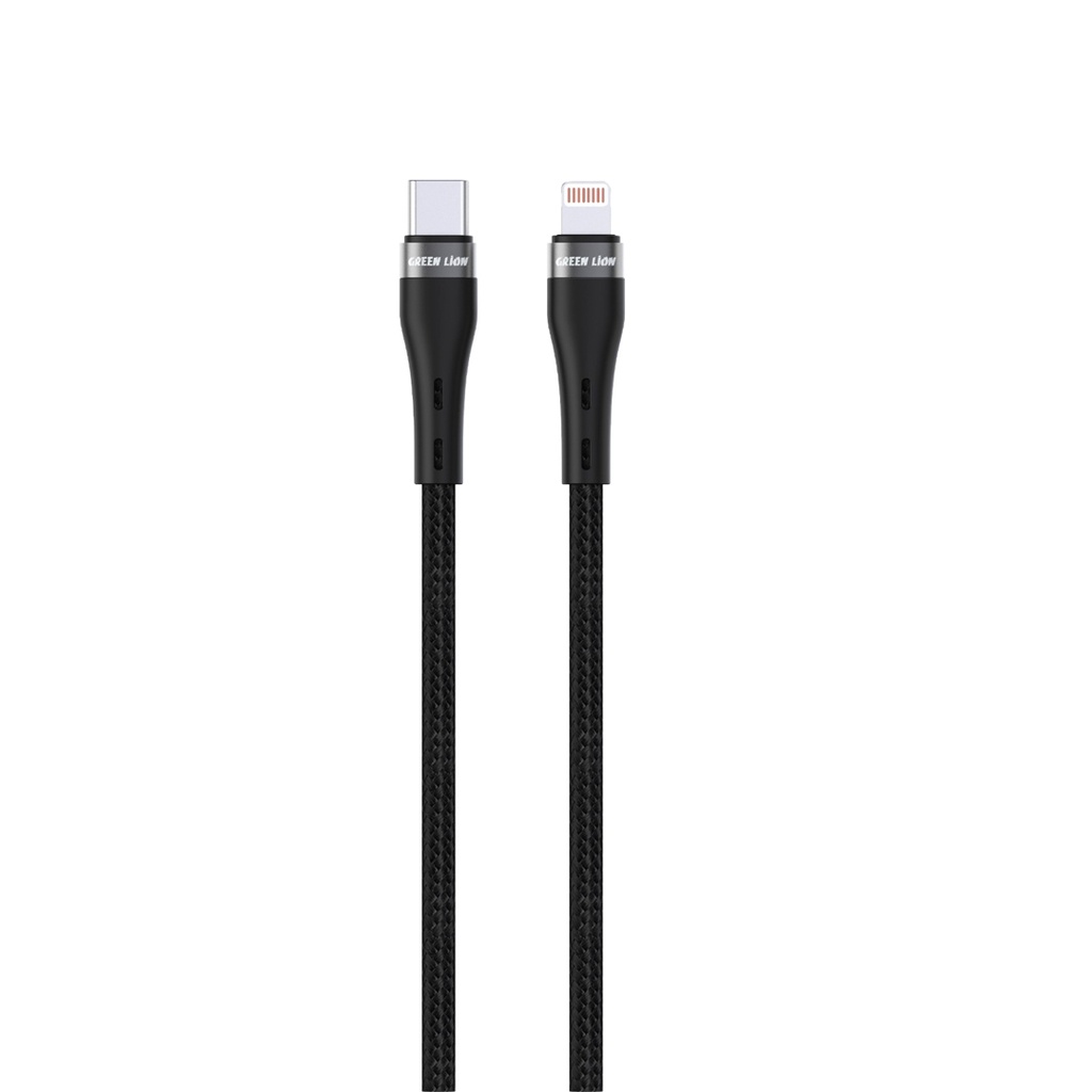 کابل بافته شده USB-C به Lightning گرین لاین